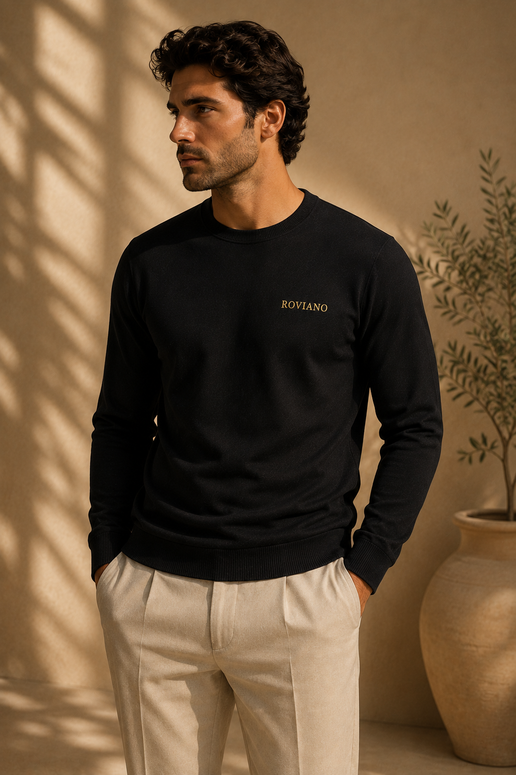T-shirt manches longues ROVIANO Noir