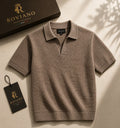 Polo ROVIANO Tricot Taupe vue produit